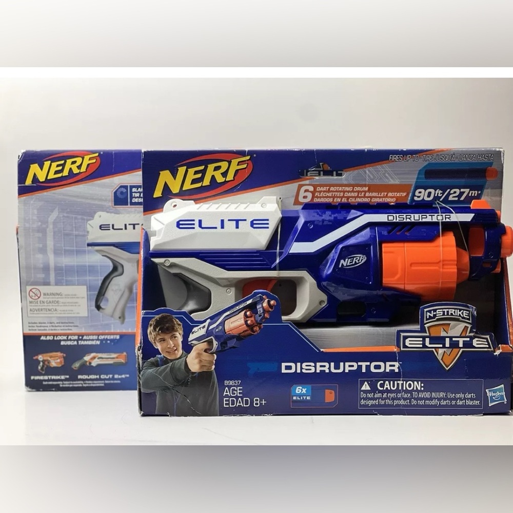 NERF Strike Elite Disruptor 6 Dart Rotating Drum kids  New Sealed, lot of 2